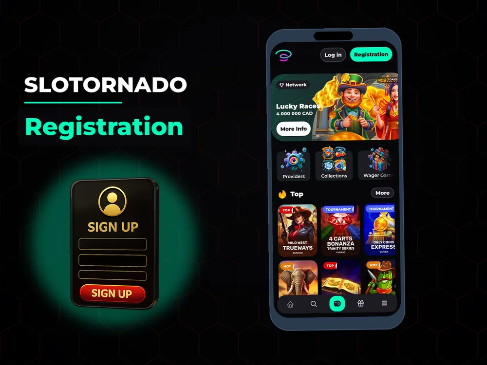 Slotornado - Registration